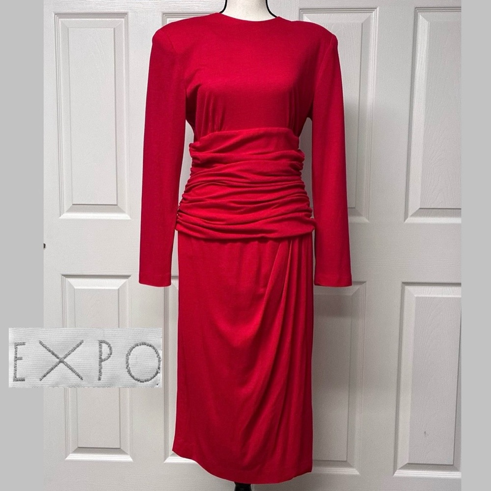 EUC Vintage EXPO dress in RED size 12